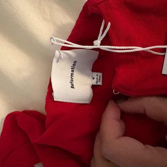 Reformation Red Midi Dress - Picture 3 of 5